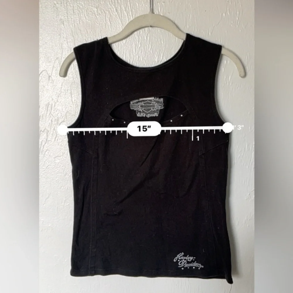 Vintage Harley-Davidson Women's Black Tank Top - Picture 1 of 5